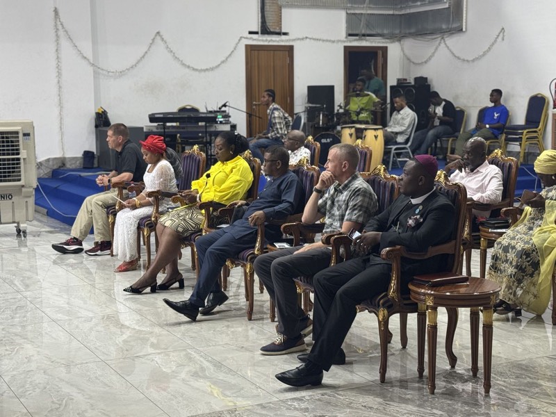 Members seated at a district conference