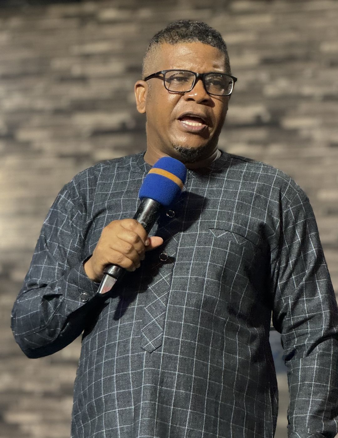 A minister preaching to a congregation
